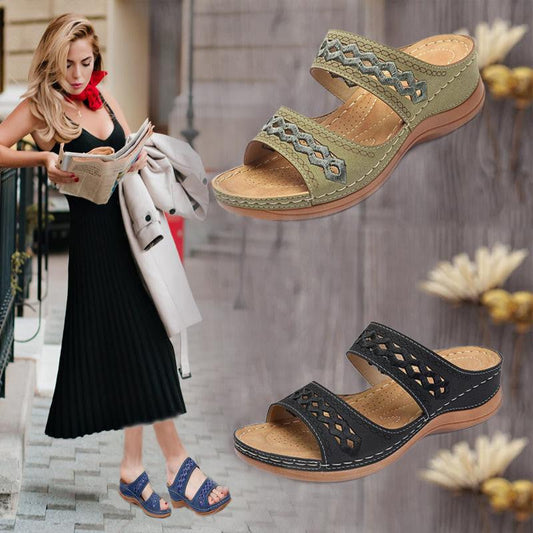 🔥Last Day Promotion 69% OFF -Soft-soled Casual Wedge Non-slip Platform Sandals